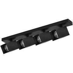 Lampa sufitowa Orno KUBAR SP 4, oprawa ścienno-sufitowa, 4xGU10, IP20, czarna
