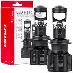 AMiO Żarówki samochodowe led seria pl lens h7/h18 soczewka 6000k canbus amio-03668