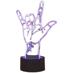 ATL ZD98I Lampka nocna ręka 3d led