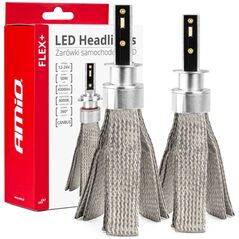 AMiO Żarówki samochodowe led seria flex+ h1 12v 24v 6000k canbus amio-03655