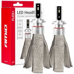 AMiO Żarówki samochodowe led seria flex+ h7 h18 12v 24v 6000k canbus amio-03659
