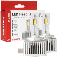 AMiO Żarówki samochodowe led seria d-basic d1s d1r 6000k canbus amio-03626