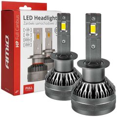 AMiO Żarówki samochodowe led seria hp full canbus h1 12v 24v 6500k amio-03671
