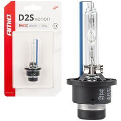 AMiO Żarówka ksenonowa żarnik xenon d2s 8000k basic blister amio-03862