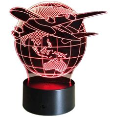 ATL ZD98D Lampka nocna samolot 3d led