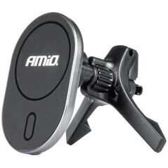 AMiO Uchwyt do samochodu na telefon z ładowarką indukcyjną do kratki my mag 15w amio-03770