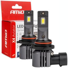 AMiO Żarówki samochodowe led seria x4 aviator hb4 6500k canbus amio-03767