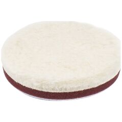 AMiO Pad polerski wełniany futro polerskie medium średni na rzep 125 mm amio-03705