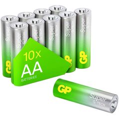 GP 6+4 GP Super Alkaline 1,5V AA Mignon LR06 GPSUP15A980C10 13671729 4891199224980