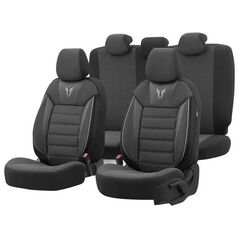 AMiO Komplet pokrowców na fotele samochodowe OTOM TORO 902 BLACK/SMOKED NZ
