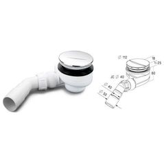 NICOLL DRAIN ΓΙΑ ΜΠΑΝΙΕΣ TURBOFLOW TB90S 13764507 3389700062103
