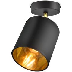 Lampa sufitowa Orno BATI oprawa ścienno-sufitowa, moc max. 1x60W, E27, czarna