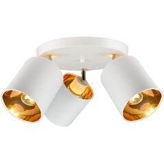 Lampa sufitowa Orno BATI oprawa ścienno-sufitowa, moc max. 3x60W, E27, biała