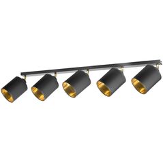 Lampa sufitowa Orno BATI oprawa ścienno-sufitowa, moc max. 5x60W, E27, czarna