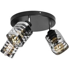 Lampa sufitowa Orno SIENA 3P E27, oprawa ścienno-sufitowa, max. 3x60W, czarna, podstawa okrągła, ruchome głowice lampy, jeden poziom