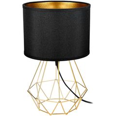 Lampka biurkowa Orno VADE 1P E27, lampka nocna, max. 60W, czarno-złota