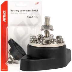AMiO Blok rozdzielczy złącza baterii bus bar 8-krotny max 48v 160a amio-03807
