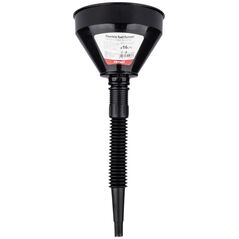 AMiO Lejek elastyczny czarny uniwersalny z sitkiem do paliwa cieczy wody 16 cm amio-04038