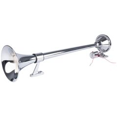 AMiO Klakson fanfara sygnał dźwiękowy chrom 640 mm 12v 24v amio-04076