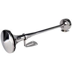 AMiO Klakson fanfara sygnał dźwiękowy chrom 520 mm 12v 24v hightone amio-04077