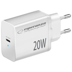 Ładowarka Esperanza EZC104W Esperanza ładowarka sieciowa 20w usb-c pd biała