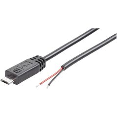 Tru Components Konfektioneret Micro USB-B-stik med åben kabelende Micro USB-B-stik TRU COMPONENTS Indhold: 1 stk 13799716 2050004923339