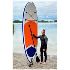 CS Aqua CS Aqua SUP Board - Stand Up Paddleboard - 300x83x15 cm max 120 kg. Πορτοκαλί/Μπλε 13800940 5714156136975
