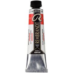 Artequipment Rembrandt Acrylic Color Tube Naphthol Red Medium 396 13801177 8712079039035