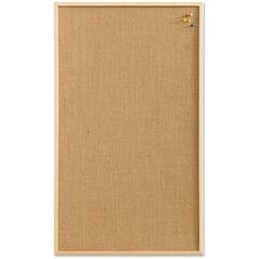 NAGA Opslagstavle Hessian med træramme 100 x 60 cm Hessian Natur 100x1x60mm (1stk) 13802188 5708570000000