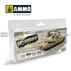 Vallejo Ammo: Drybrush Paint - Set Sand Colors 13958976 8432074073048