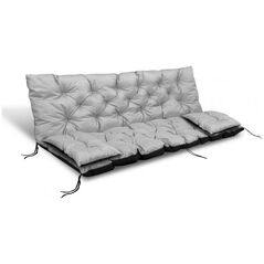 AIO FACTORY ZESTAW OGRODOWY 120x60x50CM + 2 PODUSZKI 42X42 CM JASNOSZARY