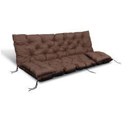 AIO FACTORY ZESTAW OGRODOWY 180x60x50CM + 2 PODUSZKI 42X42 CM BRĄZOWY