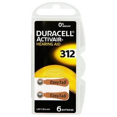 Blow 3857# Bateria da-312 duracell do aparatu słuchowego 6sztuk