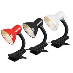 Lampka biurkowa Blow 44-148# Lampka biurkowa lb-08 z klipsem czerwona