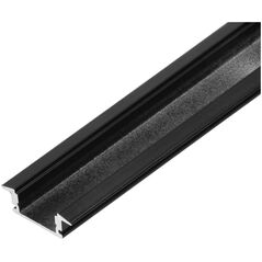 Orno Profil aluminiowy do taśm LED, 2000 x 24,5 x 6,85 mm, wpuszczany w karton gips, czarny