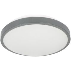 Lampa sufitowa Orno SELENE plafon 2xE27, max. 2x60W, czujnik mikrofalowy, IP54, szary