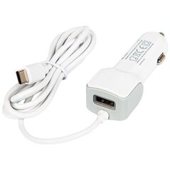 Ładowarka Blow 75-729# Ładowarka samochodowa 5v 2,1a usb-c +gniazdo usb 12v-24v d21c