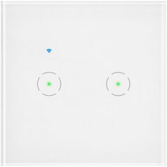 Orno Włącznik podtynkowy podwójny Wi-Fi Tuya Smart Home, biały