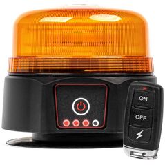 AMiO Bezprzewodowa lampa ostrzegawcza kogut led z pilotem r65 r10 12v 24v amio-03932