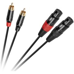 Kabel Cabletech Kabel połączeniowy Cabletech  XLR - 2RCA  1m