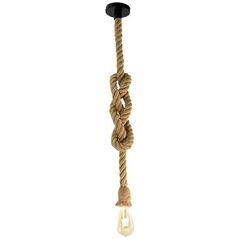 Lampa sufitowa ATL ZD151B Oprawa sufitowa 1m e27 sznur       jutowy