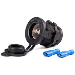 AMiO Dodatkowe gniazdo zasilania do zabudowy 12v 24v mod-01 amio-02851