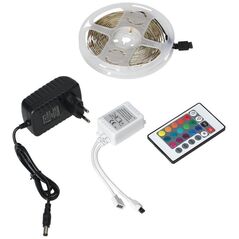 Taśma LED Orno Zestaw taśma LED 12V 30L/m 100lm/m 7.2W/m IP20 RGB 3m + Sterownik RGB + Zasilacz 12V