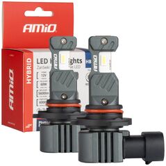 AMiO Żarówki samochodowe led seria hybrid hb4 9006 6000k canbus 60w amio-04118