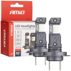 AMiO Żarówki samochodowe led seria hybrid h7 h18 6000k canbus 60w amio-04115