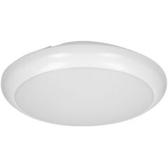 Lampa sufitowa Orno LAPIS LED 12W, plafon oświetleniowy z mikrofalowym czujnikiem ruchu,  800lm, IP65, 4000K, IK10, poliwęglan mleczny, biały
