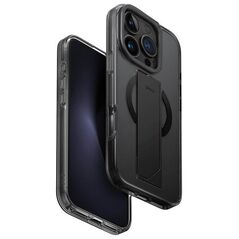 UNIQ Heldro Max iPhone 16 Pro 6.3" Magclick Charging Case Black/Vapour Smoke