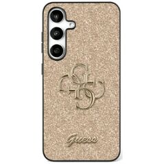 Etui Guess Fixed Glitter Big 4G Metal     Logo do Samsung Galaxy S25 złoty