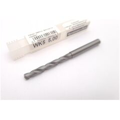 Wiertło węglikowe Baildon DIN 6537 L WK5 5 mm, VHM TiAlN, 82-44 mm