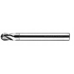 Frez węglikowy Baildon DIN 6527 L FWP2L 3 mm, VHM TiAlN, Z2, 57-7 mm